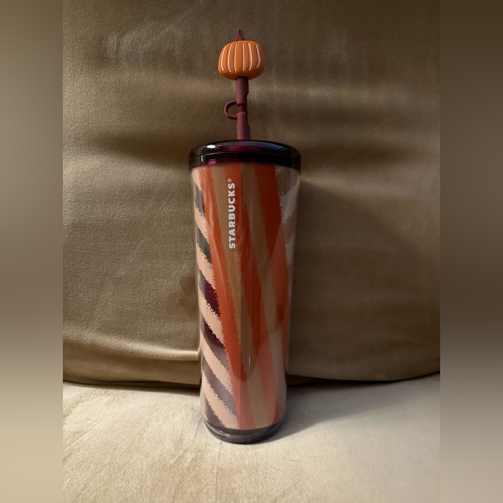 Starbucks Fall 2025 Pumpkin Topper
Hot Cold Sip Straw Tumbler Cup
Halloween 24oz